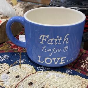 Inspirational Blue Ceramic Mug